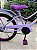 BICICLETA ARO (20) FEMININA COR VIOLETA SEM MARCHA COM CESTA MARCA MONARK BRISA - Imagem 3