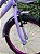 BICICLETA ARO (20) FEMININA COR VIOLETA SEM MARCHA COM CESTA MARCA MONARK BRISA - Imagem 6