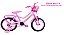 BICICLETA ARO (16) FEMININA COR ROSA S/MARCHA MARCA MONARK BRISA - Imagem 1
