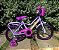 BICICLETA ARO (16) FEMININA COR VIOLETA S/MARCHA MARCA MONARK BRISA - Imagem 2