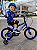 BICICLETA ARO (16) MASCULINA COR AZUL/PRETO S/MARCHA FREIO V-BRAKE MARCA MONARK BMX - Imagem 1