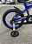 BICICLETA ARO (16) MASCULINA COR AZUL/PRETO S/MARCHA FREIO V-BRAKE MARCA MONARK BMX - Imagem 3