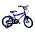 BICICLETA ARO (16) MASCULINA COR AZUL/PRETO S/MARCHA FREIO V-BRAKE MARCA MONARK BMX - Imagem 7