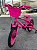 BICICLETA ARO (20) FEMININA COR ROSA PINK S/MARCHA FREIO V-BRAKE COM CESTA MARCA VELOOH - Imagem 6