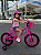 BICICLETA ARO (16) FEMININA COR ROSA PINK S/MARCHA FREIO V-BRAKE COM CESTA MARCA VELOOH - Imagem 1