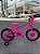 BICICLETA ARO (20) FEMININA COR ROSA PINK S/MARCHA FREIO V-BRAKE COM CESTA MARCA VELOOH - Imagem 1
