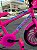 BICICLETA ARO (20) FEMININA COR ROSA PINK S/MARCHA FREIO V-BRAKE COM CESTA MARCA VELOOH - Imagem 4