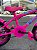 BICICLETA ARO (20) FEMININA COR ROSA PINK S/MARCHA FREIO V-BRAKE COM CESTA MARCA VELOOH - Imagem 3