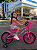 BICICLETA ARO (16) FEMININA COR ROSA PINK S/MARCHA FREIO V-BRAKE COM CESTA MARCA VELOOH - Imagem 1