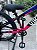 BICICLETA MTB FREERIDE ARO (26) VIKINGX TUFF-25 KIT 7 VELOCIDADES FREIO DISC MECÂNICO COR PRETO/ROSA/AZUL - Imagem 8