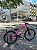 BICICLETA MTB FREERIDE ARO (26) VIKINGX TUFF X-25 CAMBIO 7 VELOCIDADES(1x7) FREIO DISC HIDRAULICO TRASEIRO COR ROSA/ROXO - Imagem 1