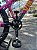 BICICLETA MTB FREERIDE ARO (26) VIKINGX TUFF X-25 CAMBIO 7 VELOCIDADES(1x7) FREIO DISC HIDRAULICO TRASEIRO COR ROSA/ROXO - Imagem 4