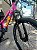 BICICLETA MTB FREERIDE ARO (26) VIKINGX TUFF X-25 CAMBIO 7 VELOCIDADES(1x7) FREIO DISC HIDRAULICO TRASEIRO COR ROSA/ROXO - Imagem 9