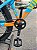 BICICLETA MTB FREERIDE ARO (26) VIKINGX TUFF-25 KIT 7 VELOCIDADES FREIO DISC MECÂNICO COR AZUL/LARANJA - Imagem 3