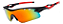 OCULOS CICLISMO GTI PRETO VERMELHO LENTE ESPELHADO - Imagem 1