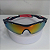 OCULOS CICLISMO GTI PRETO VERMELHO LENTE ESPELHADO - Imagem 2