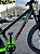 BICICLETA MTB FREERIDE ARO (26) VIKINGX TUFF-44 KIT 7 VELOCIDADES FREIO DISC MECÂNICO COR PRETO/VERDE/ROSA - Imagem 5