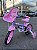 BICICLETA ARO (12) FEMININA ROXO/ROSA S/MARCHA FREIO V-BRAKE NATHOR MINNIE - Imagem 1