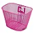 CESTA ARAME PARA ARO 24 AÇO GRANDE ROSA COM SUPORTE E COM HASTE - Imagem 1