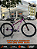 BICICLETA MTB FREERIDE ARO (29) HUPI NAJA KIT SINGLE S/MARCHA FREIO DISC HIDRÁULICO TRASEIRO SHIMANO COR ROXO/BRANCO - Imagem 1