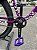 BICICLETA MTB FREERIDE ARO (29) HUPI NAJA KIT SINGLE S/MARCHA FREIO DISC HIDRÁULICO TRASEIRO SHIMANO COR ROXO/BRANCO - Imagem 3