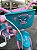 BICICLETA ARO (12) FEMININA COR ROSA/AZUL S/MARCHA  MARCA NATHOR CHARM COM CESTA - Imagem 6
