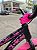 BICICLETA MTB FREERIDE ARO (26) HUPI STRIP KIT SINGLE (SEM MARCHA) FREIO DISC TRASEIRO SHIMANO MT200 COR PRETO/ROSA - Imagem 6