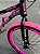 BICICLETA MTB FREERIDE ARO (26) HUPI STRIP KIT SINGLE (SEM MARCHA) FREIO DISC TRASEIRO SHIMANO MT200 COR PRETO/ROSA - Imagem 10