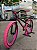 BICICLETA MTB FREERIDE ARO (26) HUPI STRIP KIT SINGLE (SEM MARCHA) FREIO DISC TRASEIRO SHIMANO MT200 COR PRETO/ROSA - Imagem 12