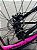 BICICLETA MTB FREERIDE ARO (26) HUPI STRIP KIT SINGLE (SEM MARCHA) FREIO DISC TRASEIRO SHIMANO MT200 COR PRETO/ROSA - Imagem 2