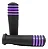 PAR DE MANOPLA PUNHO BIKE MTB NEOPAK PRETO/LILAS BORRACHA - Imagem 1
