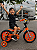 BICICLETA ARO (14) MASCULINA COR PREO/LARANJA S/MARCHA MARCA NATHOR FIRST PRO - Imagem 1