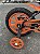 BICICLETA ARO (14) MASCULINA COR PREO/LARANJA S/MARCHA MARCA NATHOR FIRST PRO - Imagem 6