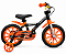 BICICLETA ARO 14 MASCULINA COR PREO/LARANJA S/MARCHA MARCA NATHOR FIRST PRO - Imagem 1