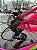 BICICLETA MTB FREERIDE ARO (26) VIKINGX TUFF-25 KIT 7 VELOCIDADES FREIO A DISCO MECÂNICO COR ROSA/VERDE - Imagem 2