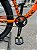 BICICLETA MTB FREERIDE ARO (29) HUPI NAJA KIT SINGLE S/MARCHA FREIO DISC HIDRÁULICO TRASEIRO SHIMANO COR LARANJA/PRETO - Imagem 3
