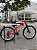 BICICLETA MTB FREERIDE ARO (26) VIKINGX TUFF-25 KIT 7 VELOCIDADES FREIO A DISCO MECÂNICO COR VERMELHO/AZUL/BRANCO - Imagem 14
