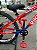 BICICLETA MTB FREERIDE ARO (26) VIKINGX TUFF-25 KIT 7 VELOCIDADES FREIO A DISCO MECÂNICO COR VERMELHO/AZUL/BRANCO - Imagem 4