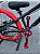 BICICLETA MTB FREERIDE ARO (26) VIKINGX TUFF-25 KIT 8 VELOCIDADES (1X8) FREIO A DISCO HIDRÁULICO COR GRAFITE/VERMELHO - Imagem 5