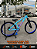 BICICLETA MTB FREERIDE ARO (26) VIKINGX TUFF-38 KIT SINGLE S/MARCHA FREIO DISC HIDRÁULICO SHIMANO COR AZUL/ROSA/AZUL - Imagem 1
