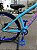 BICICLETA MTB FREERIDE ARO (26) VIKINGX TUFF-38 KIT SINGLE S/MARCHA FREIO DISC HIDRÁULICO SHIMANO COR AZUL/ROSA/AZUL - Imagem 4
