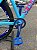 BICICLETA MTB FREERIDE ARO (26) VIKINGX TUFF-38 KIT SINGLE S/MARCHA FREIO DISC HIDRÁULICO SHIMANO COR AZUL/ROSA/AZUL - Imagem 3