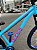 BICICLETA MTB FREERIDE ARO (26) VIKINGX TUFF-38 KIT SINGLE S/MARCHA FREIO DISC HIDRÁULICO SHIMANO COR AZUL/ROSA/AZUL - Imagem 5