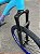 BICICLETA MTB FREERIDE ARO (26) VIKINGX TUFF-38 KIT SINGLE S/MARCHA FREIO DISC HIDRÁULICO SHIMANO COR AZUL/ROSA/AZUL - Imagem 7