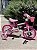 BICICLETA ARO (12) FEMININA COR ROSA/BRANCO S/MARCHA MARCA NATHOR FLOWER COM CESTA - Imagem 2