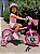 BICICLETA ARO (12) FEMININA COR ROSA/BRANCO S/MARCHA MARCA NATHOR FLOWER COM CESTA - Imagem 1