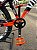 BICICLETA MTB FREERIDE ARO (26) VIKINGX TUFF-25 KIT 7 VELOCIDADES (1X7) FREIO A DISCO MECÂNICO COR ROXO/LARANJA - Imagem 3