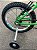 BICICLETA ARO (16) MASCULINA MILANO ZUMMI FREIOS V-BRAKE COR VERDE/PRETO (USADA) - Imagem 3