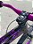 BICICLETA MTB FREERIDE ARO (26) HUPI STRIP KIT SINGLE (SEM MARCHA) FREIO DISC TRASEIRO SHIMANO MT200 COR PRETO/ROXO - Imagem 5