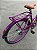 BICICLETA ARO (26) FEMININA COR VIOLETA S/MARCHA FREIO V/BRAKE (A MÃO) E FREIO CONTRA PEDAL MARCA ATTACK TROPYMAX - Imagem 3